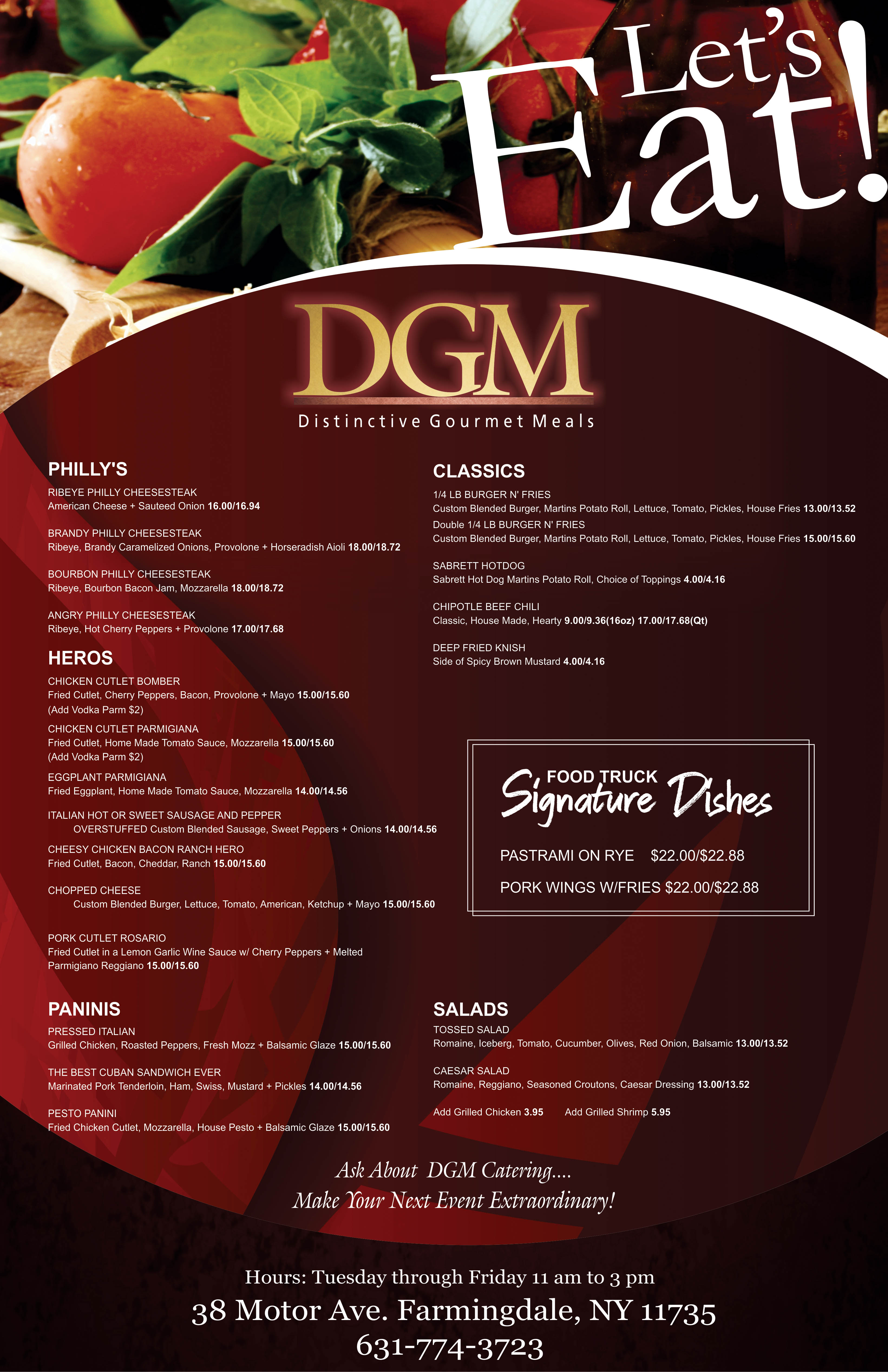 dgm menu 2025 106